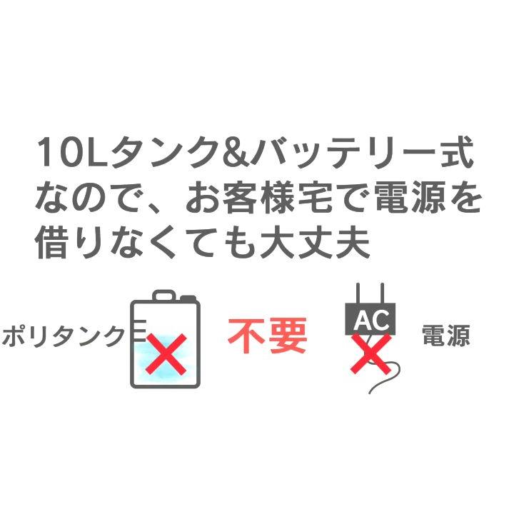 エアコン洗浄機　エアコン洗浄ポンプ　エアコンクリーニング洗浄　バッテリー洗浄機　BTC-1015の画像