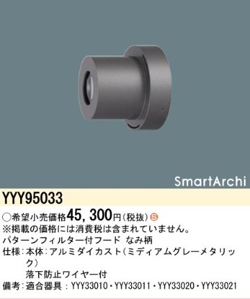 安心のメーカー保証【インボイス対応店】YYY95033 パナソニック オプション フード パターンフィルター付　なみ柄  Ｈ区分の画像