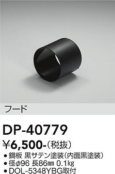 安心のメーカー保証【インボイス対応店】DP-40779 ダイコー 屋外灯 スポットライト フード の画像