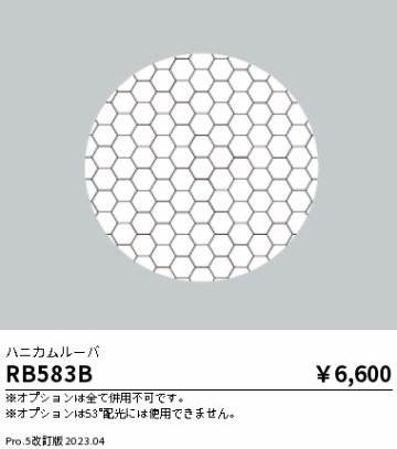 安心のメーカー保証【インボイス対応店】RB583B 遠藤照明 ダウンライト オプション  Ｎ区分の画像