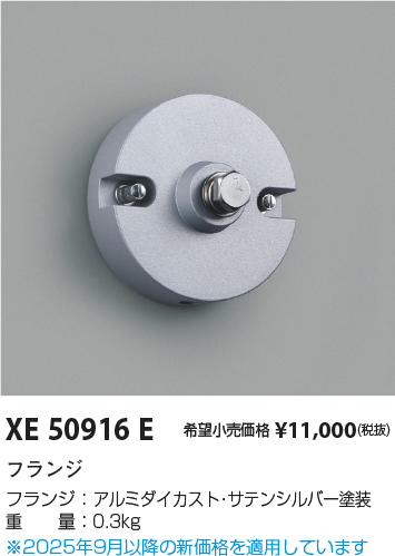 安心のメーカー保証【インボイス対応店】XE50916E コイズミ 屋外灯 その他屋外灯 フランジ  Ｔ区分の画像