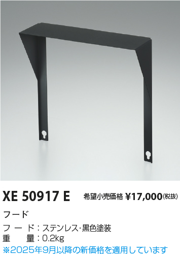 安心のメーカー保証【インボイス対応店】XE50917E コイズミ 屋外灯 その他屋外灯 フード  Ｔ区分の画像