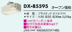 安心のメーカー保証【インボイス対応店】DX-85595 ダイコー 配線ダクトレール オプション 大光電機の画像