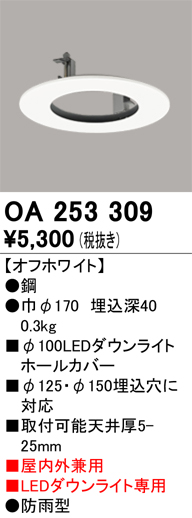 安心のメーカー保証【インボイス対応店】OA253309 オーデリック ポーチライト  Ｔ区分の画像