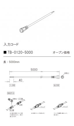 安心のメーカー保証【インボイス対応店】TB-0120-5000 テスライティング オプション 入力コード TQDシリーズ の画像