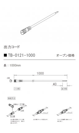 安心のメーカー保証【インボイス対応店】TB-0121-1000 テスライティング オプション 出力コード TQDシリーズ の画像