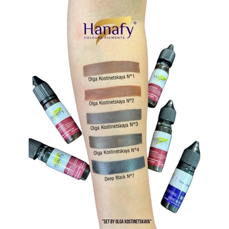 Hanafy アイライン＆眉毛アートメイク用色素 15ml (EYES & BROWNS シリーズ)の画像