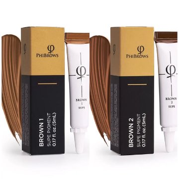PhiBrows SUPE ピグメント ブラウン2色セット（Brown 1・Brown 2）　★アメリカ取り寄せ★の画像