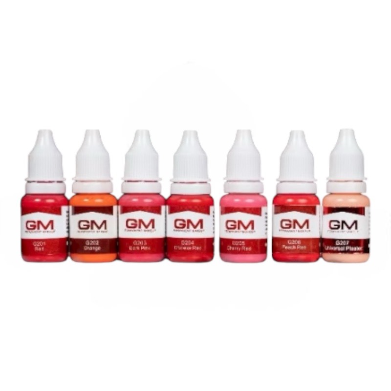 GM リップアートメイク色素 15ml x 7本セットの画像