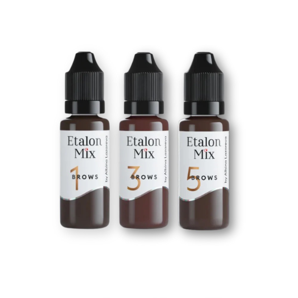 ⭐︎正規品⭐︎ Etalon Mix アートメイク色素　Brows 1・3・5 (15ml x 3色セット) ★アメリカ取り寄せ★の画像
