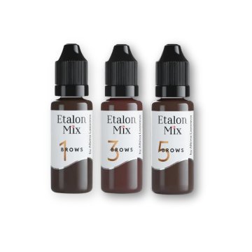 ⭐︎正規品⭐︎ Etalon Mix アートメイク色素　Brows 1・3・5 (15ml x 3色セット) ★アメリカ取り寄せ★の画像