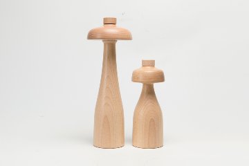 Big Bowl & Small Bowl - log LED table lamp 25cmの画像