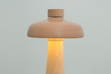 Big Bowl & Small Bowl - log LED table lamp 25cmの画像