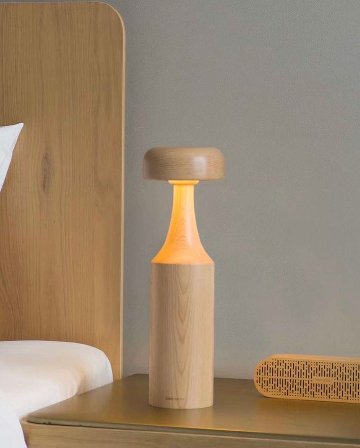 belaDESIGN light wave lamp　37cm　充電式＋タッチ式　<L2226CD>の画像