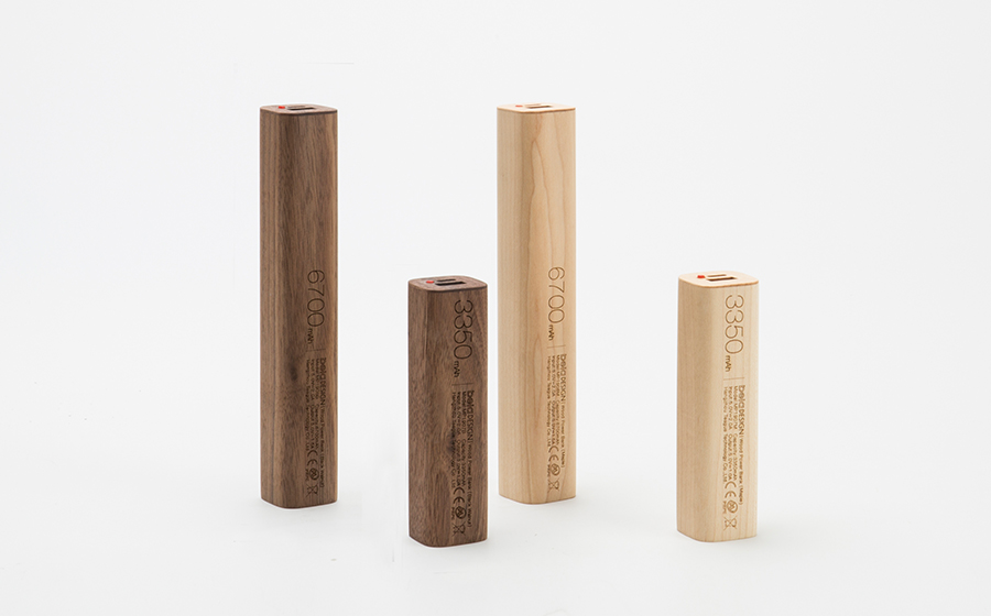 belaDESIGN ベラデザイン Wood Mobile Power（3350mAh）<MP1905M>の画像