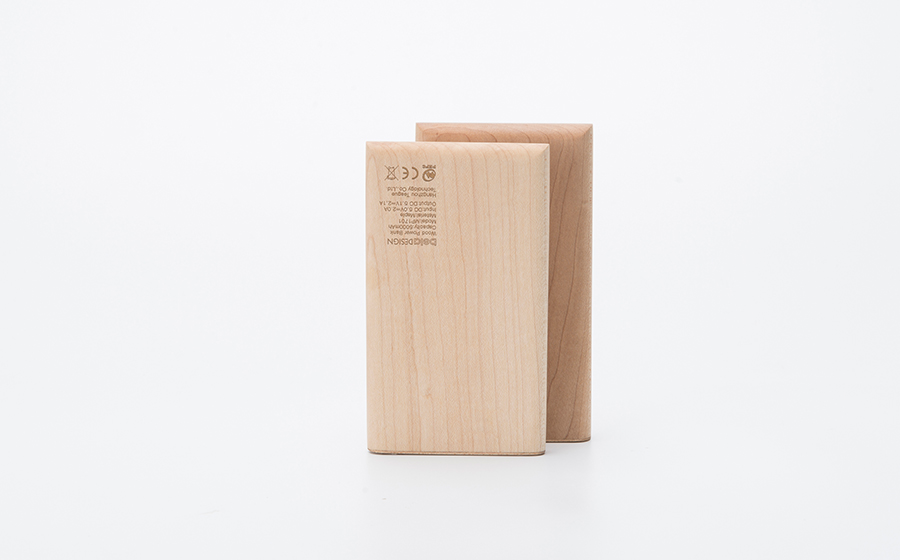 belaDESIGN ベラデザイン Wood Mobile Power（10000mAh）<MP1704>の画像