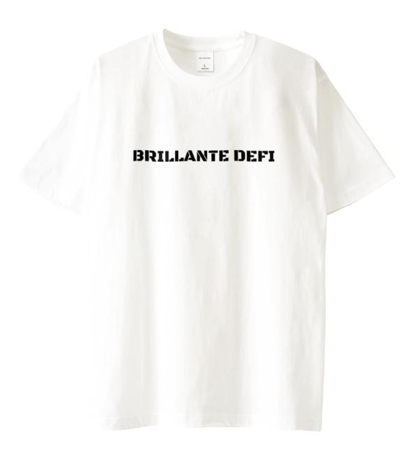 BRILLANTE DEFI ロゴ＆トイプープリントTシャツ　ホワイトの画像