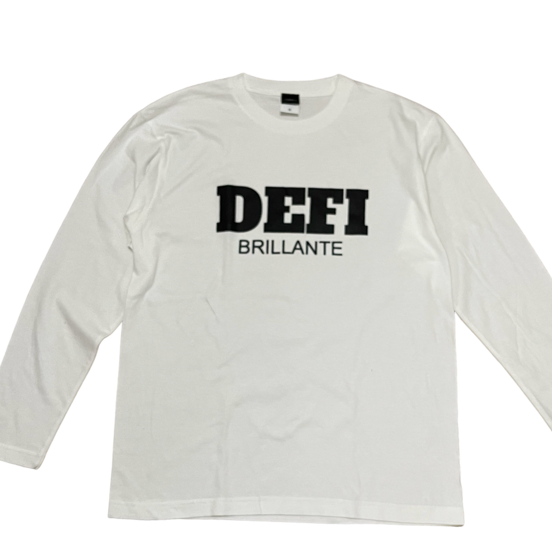 DEFIビックロゴBRILLANTE 長袖Tシャツ　ホワイトの画像