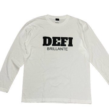 DEFIビックロゴBRILLANTE 長袖Tシャツ　ホワイトの画像