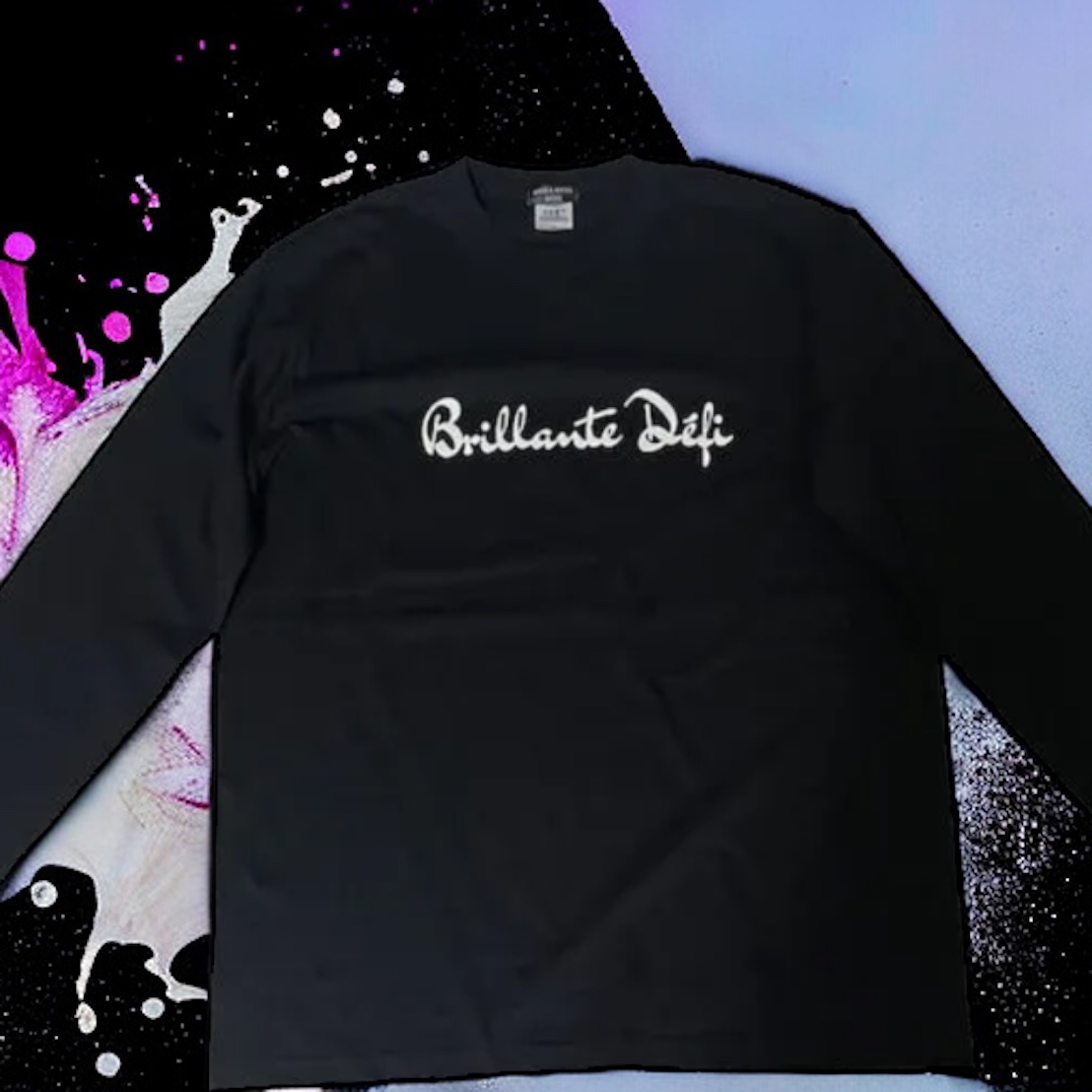 BRILLANTE DEFI unisex　長袖Ｔシャツ ブラックの画像