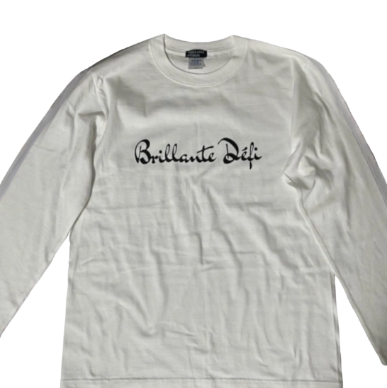 BRILLANTE DEFI unisex　長袖Ｔシャツ ホワイトの画像