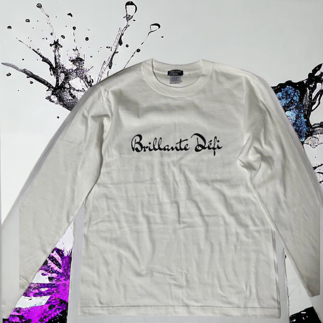 BRILLANTE DEFI unisex　長袖Ｔシャツ ホワイトの画像