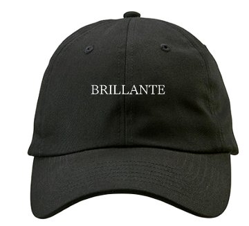 ☆openl sale☆  BRILLANTE ワンポイントロゴCAP ブラックの画像