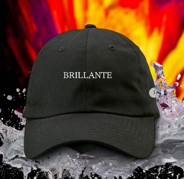 ☆openl sale☆  BRILLANTE ワンポイントロゴCAP ブラックの画像