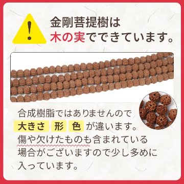 金剛菩提樹 念珠 数珠 ルドラクシャの画像