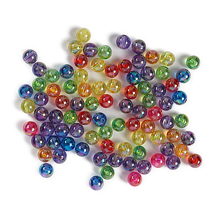 数珠教室用ビーズ オーロラビーズ プラスチックビーズ 数珠イベントビーズ 念珠 数珠 の画像