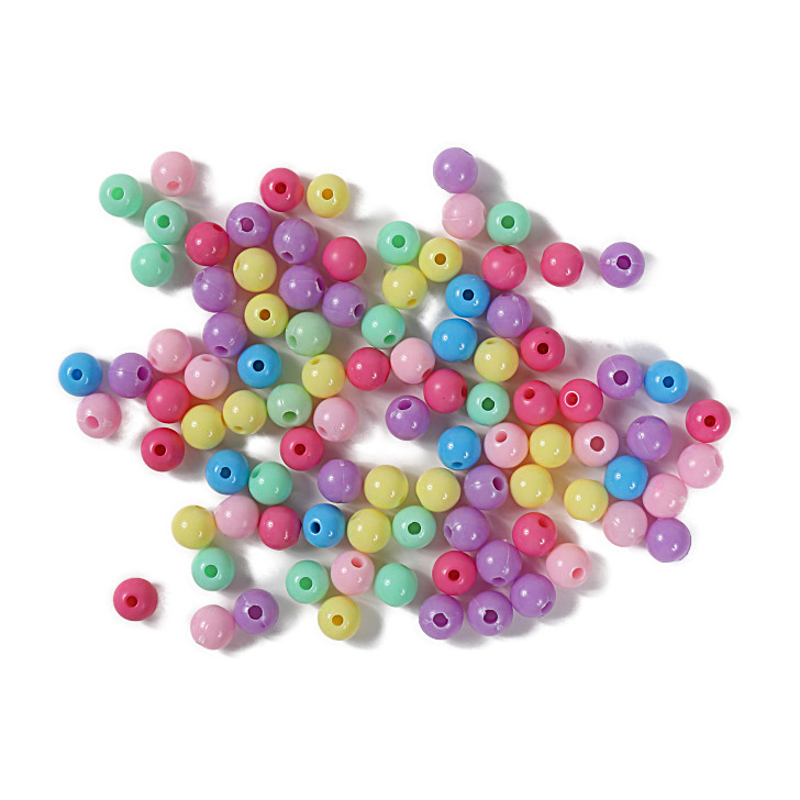 数珠教室用ビーズ 不透明ビーズ プラスチックビーズ 数珠イベントビーズ 念珠 数珠 の画像