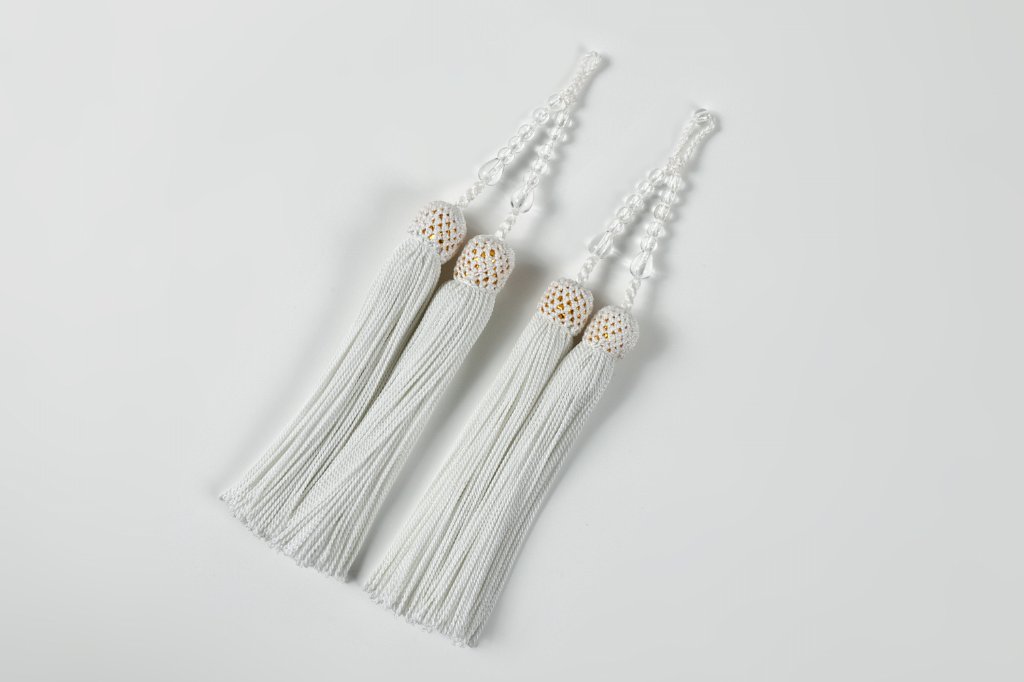 【オーダー品】数珠 房 交換 パーツ 本式房  正絹  修理 リメイクの画像