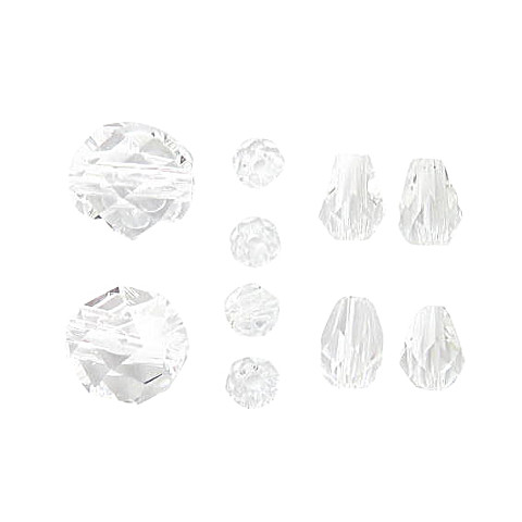 数珠 親玉 本式用 パーツ 水晶カット つゆ 玉  四天玉 切子の画像