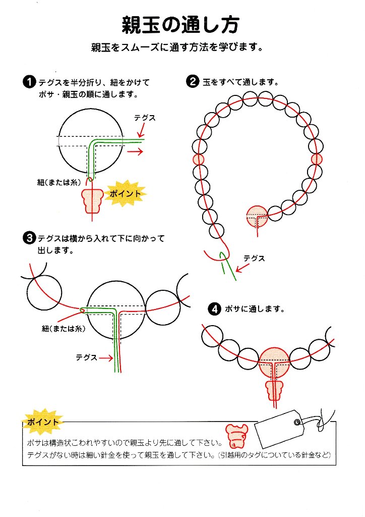 数珠の作り方()の画像