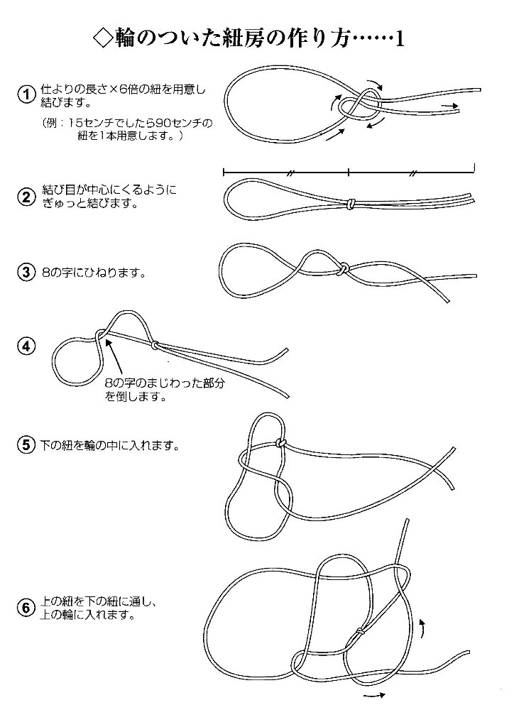 輪のついた紐房の作り方(レシピの販売はしておりません)の画像