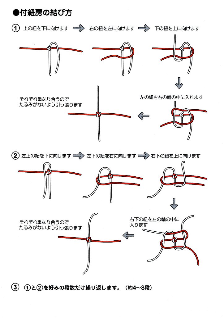 付紐房の結び方(レシピの販売はしておりません)の画像