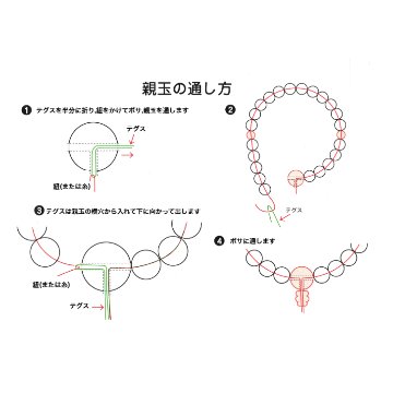 数珠 親玉 パーツ 水晶鳳凰 親玉セット ボサ 玉 ぼさ 二天玉 Тホール 画像