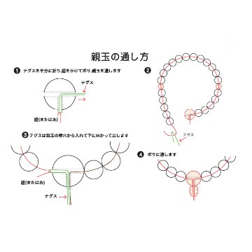 数珠 親玉 パーツ アクアマリン 親玉セット ボサ 玉 ぼさ 二天玉 Тホール の画像