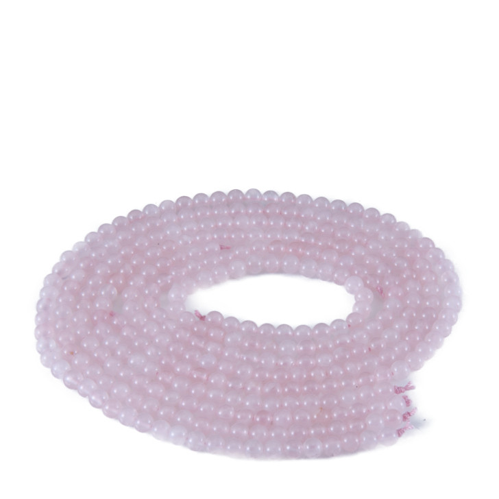 ローズクォーツ ローズクオーツ 紅水晶 天然石 石 パワーストーン 念珠 数珠 1連の画像