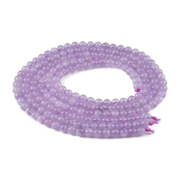 藤雲石 ラベンダーアメジスト 天然石 石 パワーストーン 念珠 数珠 1連の画像