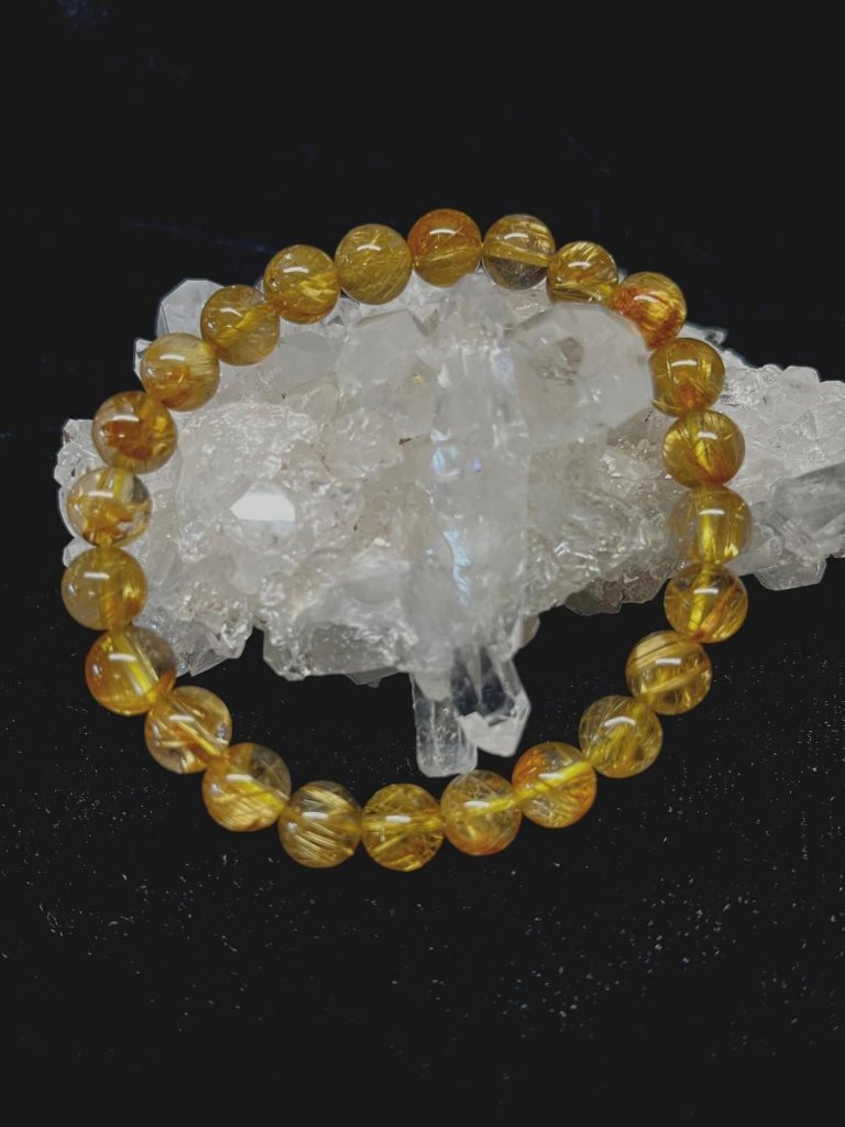 ルチルクォーツ8㎜ブレスレットの画像