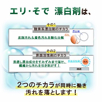  【メール便】 [衣類用漂白剤] エリ･そで 漂白剤 100mLの画像