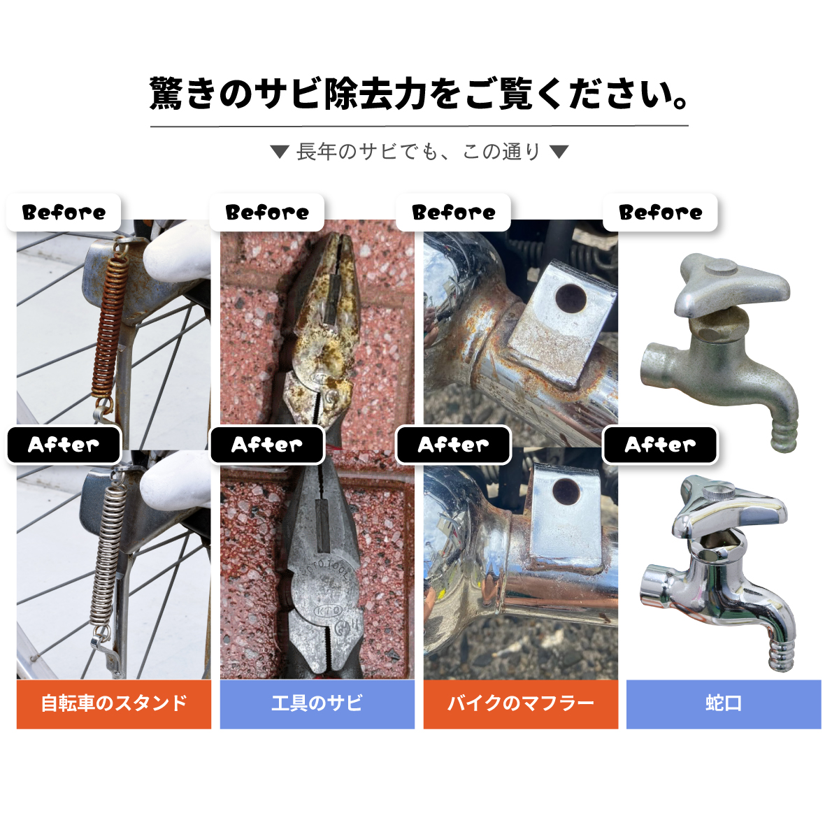 【自転車・バイク用錆取り剤】 Rust Off Ride (ラストオフライド)  50mLの画像