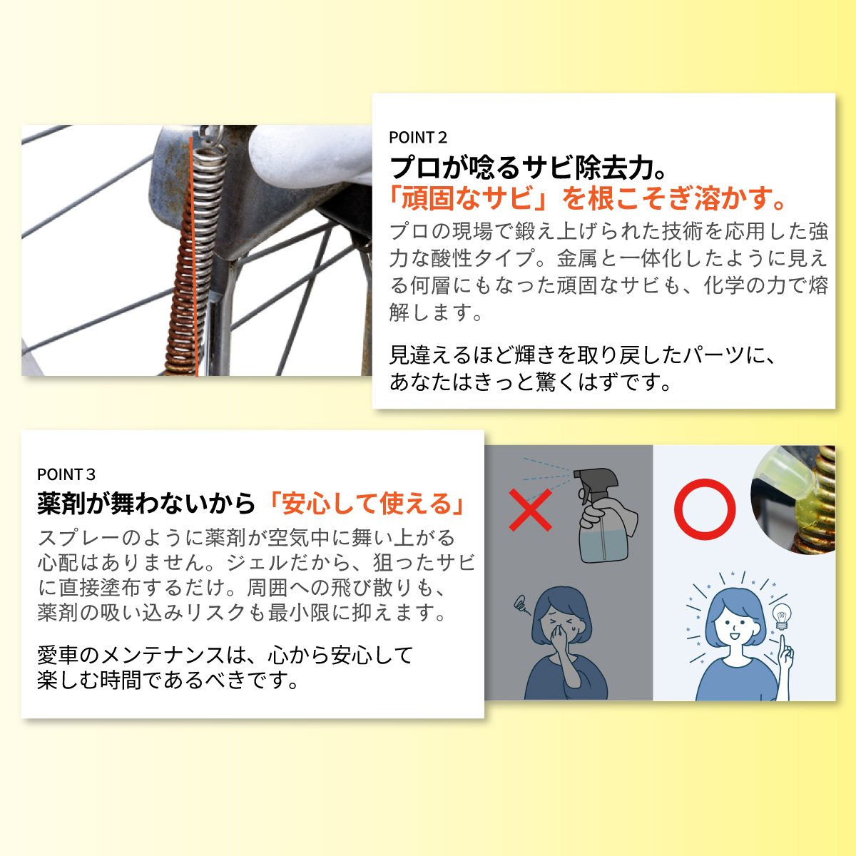 【自転車・バイク用錆取り剤】 Rust Off Ride (ラストオフライド)  50mLの画像