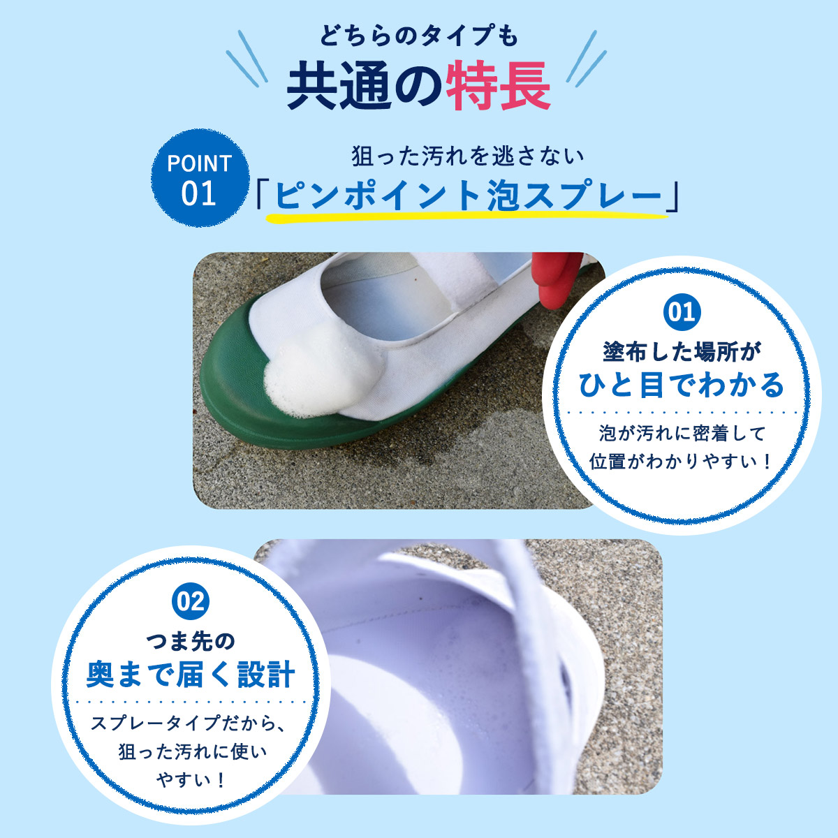 ［上履き用洗剤］SHOES CARE UWABAKI CLEAN 日常汚れ用 / 頑固汚れ用 290mLの画像