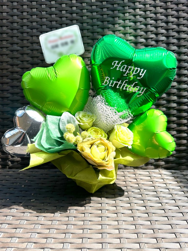 楽屋花バルーンアレンジ（25）４２８０円の画像