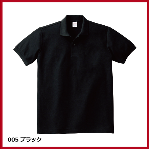 5.8oz T/Cポロシャツ ポケット無し（SS～LL）画像