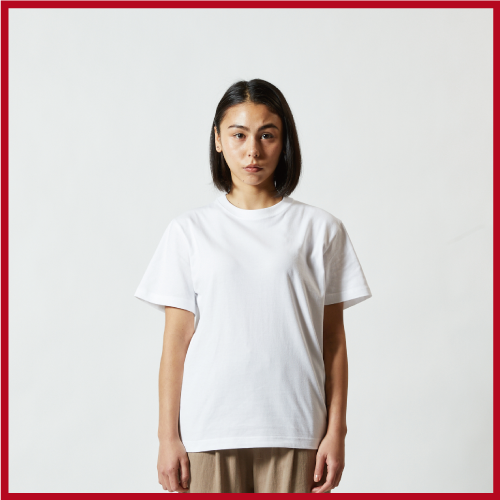 5.6oz ハイクオリティー Tシャツ（S～XL）ホワイト画像