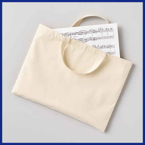 ライトキャンバスレッスントート　ナチュラルの画像