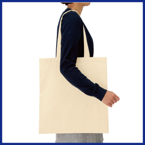 厚手コットンバッグ（L）ナチュラルの画像